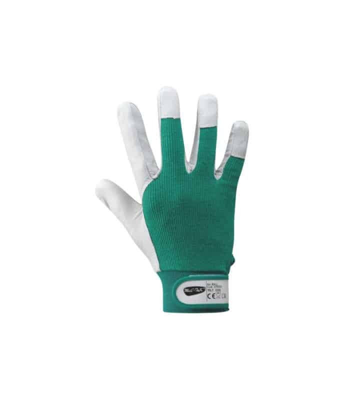 Guanto da lavoro in pelle ovino Ball dorso verde tg 7