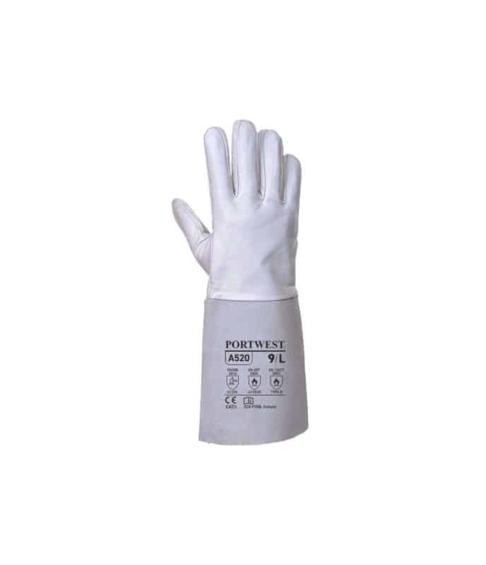 Guanto per saldatore professionale in pelle weld A520 portwest
