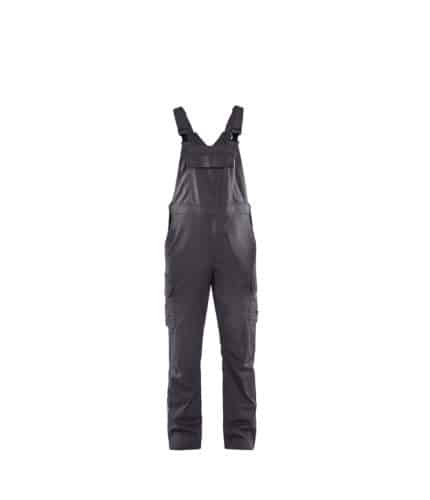salopette da lavoro stretch 2644 Blaklader grigio nero fronte