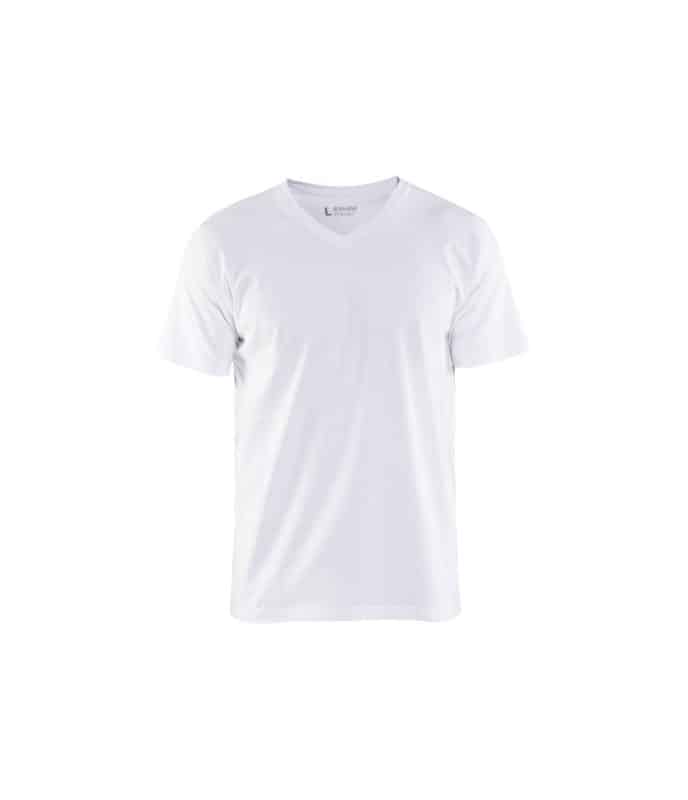 T-shirt da lavoro Blaklader 3360 bianco frontale