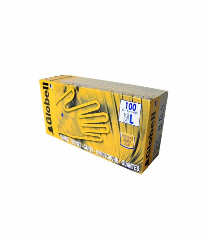 Guanti da lavoro in lattice Globell 100 pz