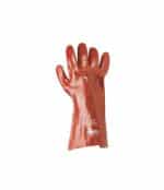 Pvc Sanitized 35 cm guanto da lavoro impregnato industriale