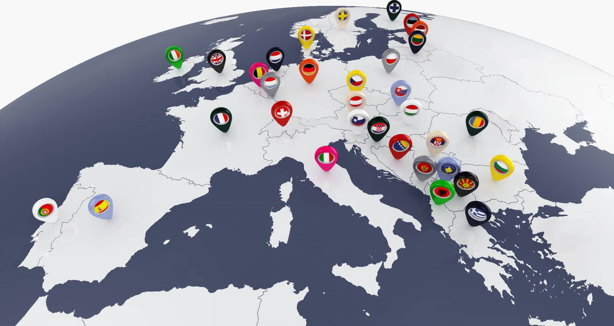Mappa spedizioni in tutta Europa IngrosStore.it