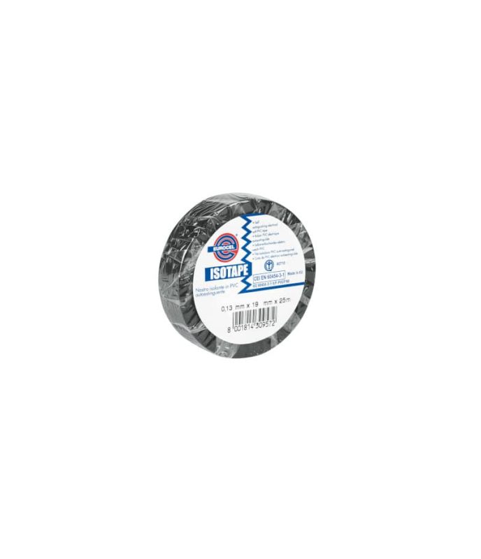 Nastro isolante isotape 25x25 nero