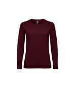 T-shirt manica lunga Imperial donna bordeaux