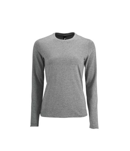 T-shirt manica lunga Imperial donna grigio melange