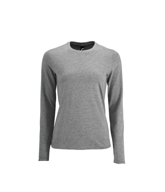 T-shirt manica lunga Imperial donna grigio melange