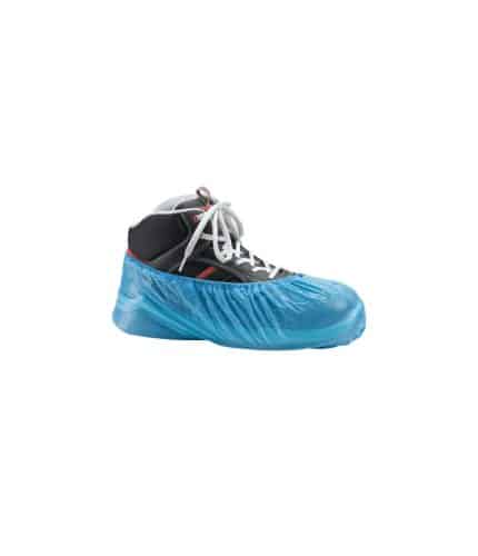 Copriscarpa igienico polietilene azzurro 5 paia