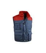 Gilet professionale Antares blu/rosso multitasche Sottozero