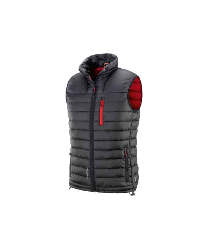 Gilet professionale imbottito Sion Neri rosso/nero