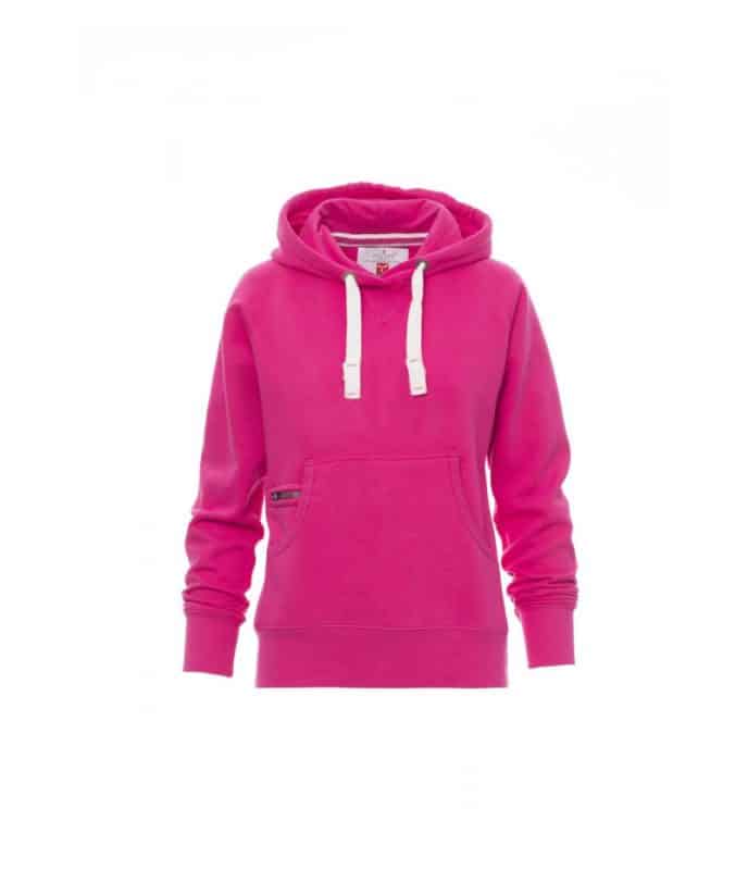 Felpa Atalanta Lady fuxia Payper con cappuccio