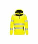 Felpa da lavoro certificata hv DX482 giallo Portwest