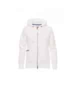 Felpa da lavoro Dallas Lady bianca full zip