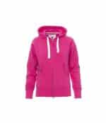 Felpa da lavoro Dallas Lady rosa full zip Payper