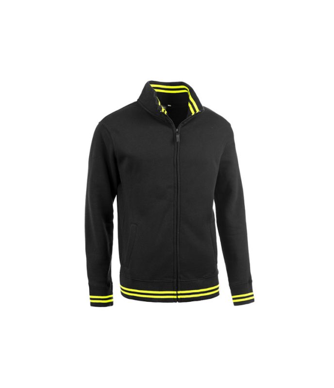 Felpa da lavoro Eagle Black line nero/giallo fluo