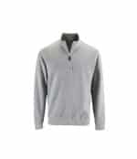 Felpa da lavoro half zip Stan Sol's grigio melange