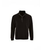 Felpa professionale half zip Stan Sol's nera