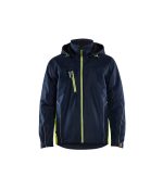 Giacca foderata pesante 4890 Blaklader blu marino scuro/giallo hv
