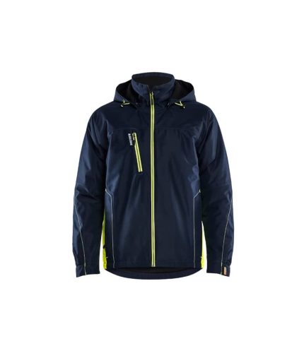 Giacca foderata pesante 4890 Blaklader blu marino scuro/giallo hv