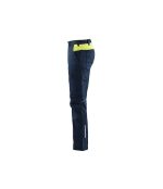 Pantalone elasticizzato Industria Stretch Blaklader 1444 blu marino scuro/giallo hv