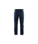 Pantaloni da lavoro Industria Stretch Blaklader 1444 blu marino scuro/giallo hv