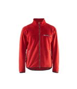 Pile antipilling da lavoro con zip 4830 rosso