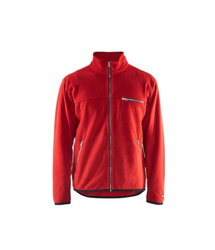 Pile antipilling da lavoro con zip 4830 rosso