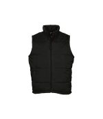 Warm Sol's nero fronte gilet trapuntato