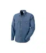 Camicia da lavoro Jeans manica lunga blu