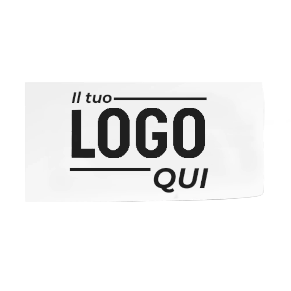 etichette termo adesive rettangolari con il tuo logo