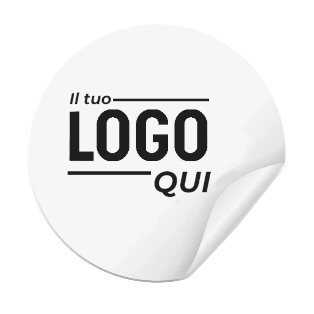 etichette-termo-adesive tonde personalizzate con il tuo logo