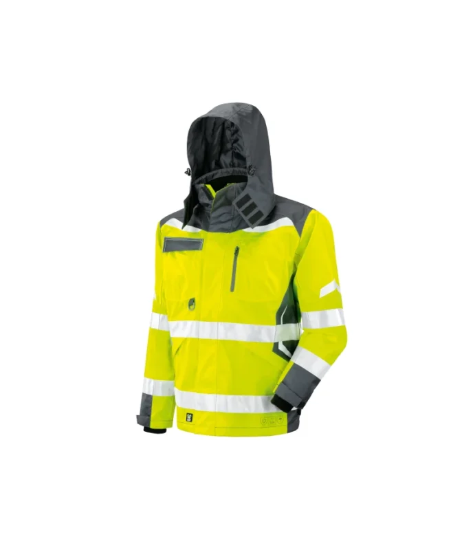 Cisa parka impermeabile triplo uso antipiogia antivento hv giallo